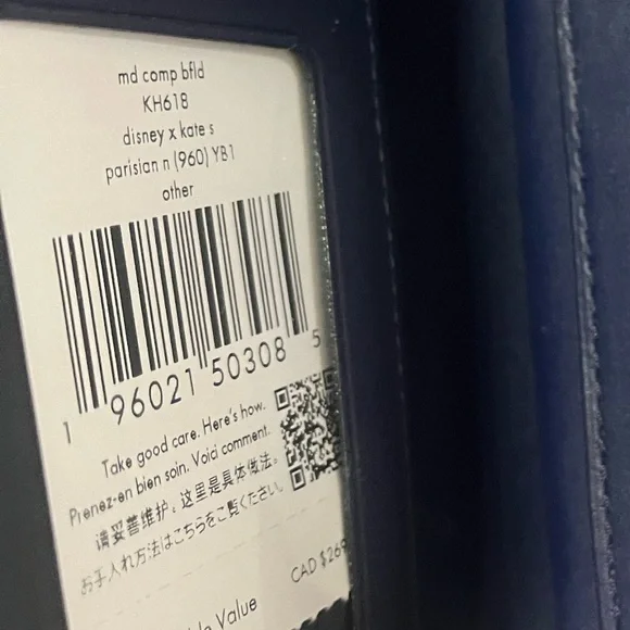 Kate Spade X Disney Lady and the Tramp medium Bifold Wallet Limited Edition NWT - Picture 7 of 8